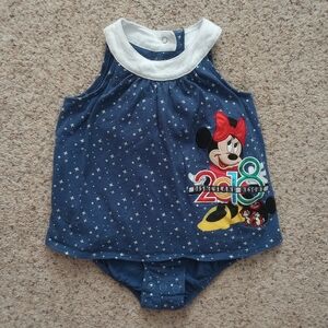 Disney Land Resort 2018 Polka Dot Romper Onesie Cute 12 Months